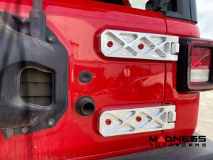 Jeep Wrangler JL Billet Tailgate Hinges - Aluminum - Raw